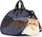 A4Pet Cat Travel Carrier - Collapsible Airline Approved Bag with Zipper Lock and Removable Washable Mat for Indoor &
