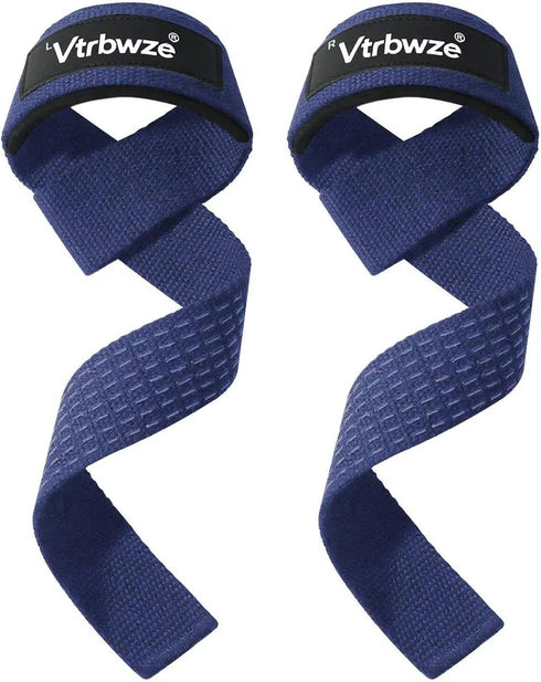 Vtrbwze Gym Lifting Straps for Weightlifting & Deadlift - Non-Slip Silicone Grip, Padded