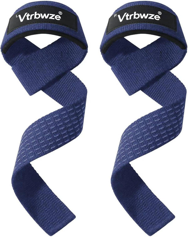 Vtrbwze Gym Lifting Straps for Weightlifting & Deadlift - Non-Slip Silicone Grip, Padded