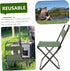 Toddmomy Portable Folding Chair Compact Outdoor Fishing Stool for Camping Travel Picnics Lightweight Space-Saving