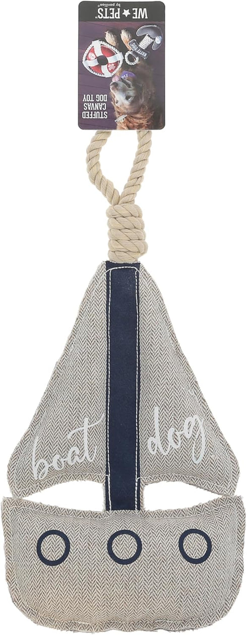 K9 Pavilion Gift Company - Boat Dog - Dog Toy On Rope Tug of War Puppy Doggy Lover Parent Boating Outdoor Gift
