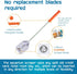 FL!PPER Platinum Aquarium Algae Scraper (12", Nano) - Glass Cleaner Tool with Serrated Blade for Fish Tanks