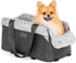 9 lbs PETSFIT Center Console Dog Car Seat, Portable Pet Car Seat with Safe Protective Hooks, Luxury Dog Car Seats