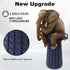 18.1",600Lbs ALEVMOOM Upgraded Collapsible Stool with Thickened Cushion Max Weight Wider & Taller Pop Up Stool, Heavy