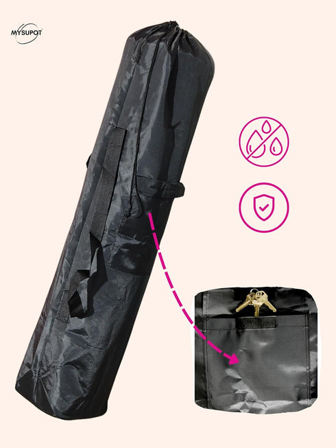 Pack: Pack Adventure & Organization Power Large Black Camp Chair Bag + Transparent & Store Bag
