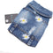 Pet Clothes Denim Dog Costume, Summer Cowboy Vest, Daisy Shirt Jeans Jacket for Chihuahua Yorkies XXL.