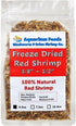 Aquatic Foods Inc. 3/8" 1/2" Rodents4.3oz Red Shrimp, to Floating Freeze Dried Red Shrimp for All Tropical Fish