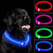 LED Dog Collar - Rechargeable Light Up Collars, IP67 Waterproof Dog Lights for Night Walking, Adjustable Safety