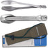Portable 4-in-1 Camping Utensil Set: Spoon, Spork, Knife, Tongs - Stainless Steel Multi Tool for Outdoor Cooking (Grey)