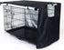 Durable Dog Crate Cover-Double Door, Pet Kennel Cover Waterproof Anti-UV Dog Cage Cover Fit for 24-54 inches Crate -Black by kefit