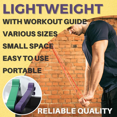 LEZER Resistance Band, Pull Up Bands, Exercise Bands for Home Gym Fitness, Stretching, Physical Therapy, Yoga