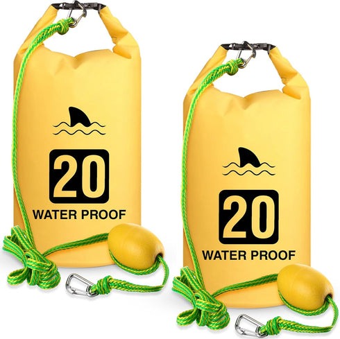 Syhood 2 Set 2 in 1 Sand Anchor and Buoy Kit, Waterproof Dry Bag for Kayaking
