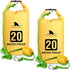 Syhood 2 Set 2 in 1 Sand Anchor and Buoy Kit, Waterproof Dry Bag for Kayaking