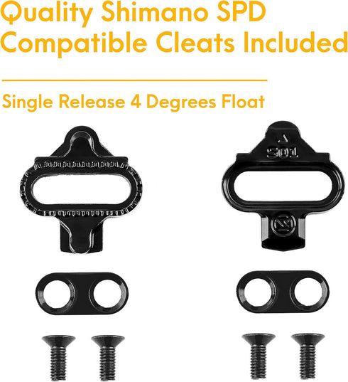 Venzo Bicycle Toe Clips Pedal Adapters for Indoor Exercise Bike - Compatible with Peloton, Convert Look Delta to Toe