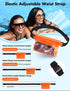 UNBREAKcable Waterproof Phone Pouch with Adjustable Waist Strap- 2 Pack, SGS IP68 Waterproof Waist Bag