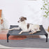 pettycare Elevated Outdoor Dog Bed, Heavy Duty Waterproof Cooling Bed for Large Dogs XL, Non Slip, 49 Inches, Grey