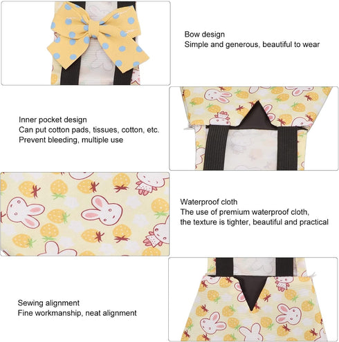 Pet Chicken Diaper,Reusable Washable Duckling Nappy Goose Diaper Duck Diapers Pet Physiological Pants with Bow Tie