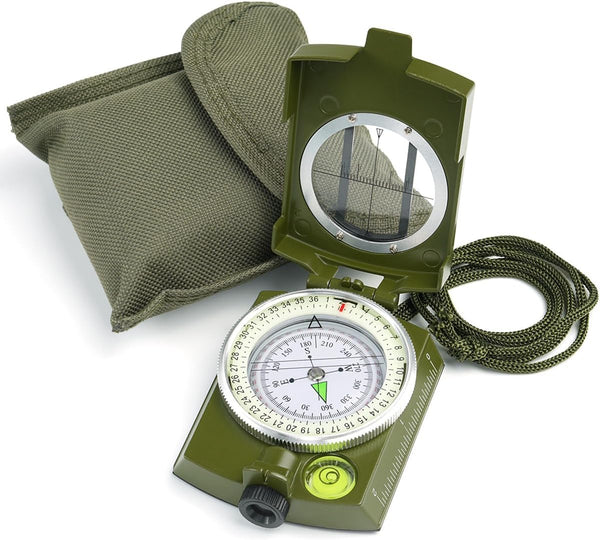 Sportneer Compass: Accurate Durable Lightweight Orienteering Compass with Strap and Carrying Case for Hiking