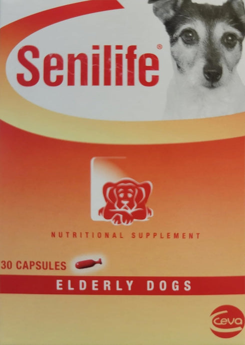 Ceva D59010B 30 SEGMINISMART Animal Health Senilife Nutritional Supplement for Elderly Dogs- capsules/ box