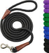 6 FT/8 FT/10 FT Rope Dog Leash, 1/2” Strong Nylon Climbing Leash with Leather Connection for Medium Large Dogs