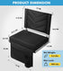 Stadium Seats with Back Support Bleacher Chairs with Back and Cushion Portable Folding Padded Stadium Chair