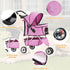 3 BestPet Wheels Pet Dog Stroller Cat Cage Jogger Stroller Cats Travel Folding Carrier Waterproof with Cup Holder