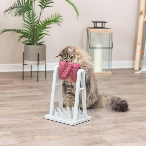 9 7 13 TRIXIE Cat Activity Turn Around Strategy Game, Slow Feeder, Interactive, Treat Toy, All Breed Sizes x x in.