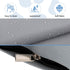 Waterproof Dog Bed Cover with Zipper - Oxford Dog Crate Pad Cover, Washable Replacement for Hair Removal (Gray #1,