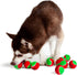 Midlee 1.5" Mini Squeaker Christmas Dog Tennis Balls - Red/Green Pack of 12