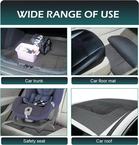 lekiliky 47"x39" Car Roof Rack Pads, Multifunctional Roof Luggage Rack Mat Avoid Vehicle Bag Shake, Cuttable Anti-Slip