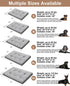 Dog Bed for Crate, Washable Medium Size Plush Dog Kennel Pad, Anti-Slip Sleeping Mat, 29x18 Inch, Grey