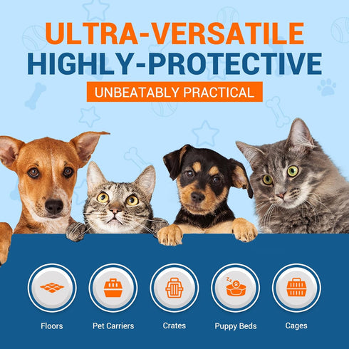 MED PRIDE Dog Training Pads, 12 Packs of 5 (60 Pads), Ultra-Absorbent Disposable Puppy Pee Pads, 22 x 24”