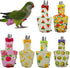 Generic 6PCS Set Washable Reusable Bird Diapers with Waterproof Lining & Adjustable Straps Soft Parrot Diaper Clothes