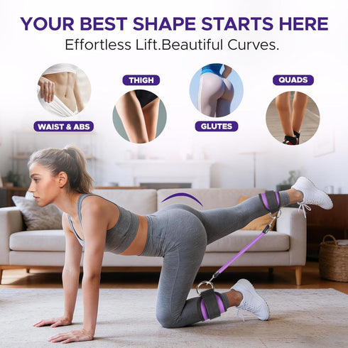 Set Pilates Ring Kit for Women, Pilates Equipment Accessories, Home Workout with Magic Circle, Mini Exercise Ball