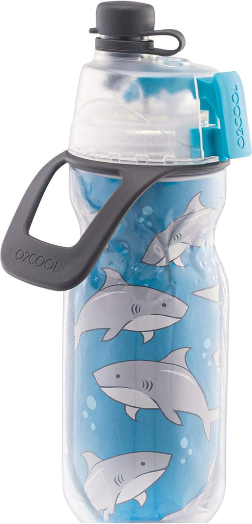 O2COOL Mist 'N Sip Misting Water Bottle, 2-in-1 Mist and Sip Function, Kids Sports Water Bottle - 12 oz