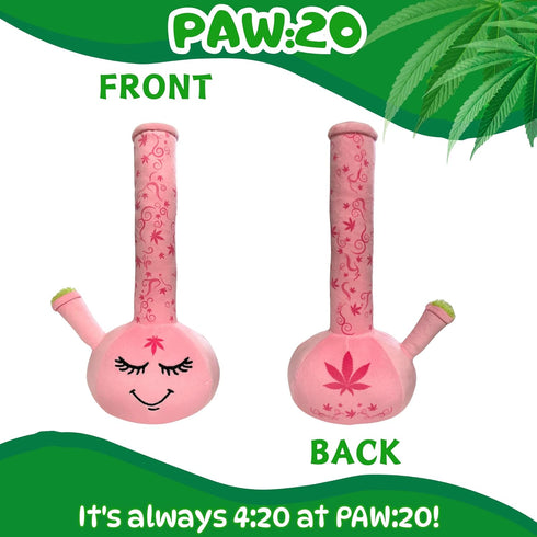 420 My Name is Harmony Bong, Funny Squeaky Weed Dog Toy, Cute Stuffed Parody Pot Bong, Cool Plush Novelty Gift