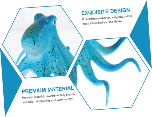Fish Tank Landscaping Octopus - Glowing Aquarium Decorations for Ocean Office