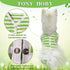 TONY HOBY Dog Pajamas, Summer Sleeveless Jumpsuit with Green Stripes for Small Medium Dogs, White & Green, XL