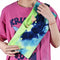 Small Animal Sling Carrier for Bearded Dragons, Lizard Carrier with Adjustable Strap (Blue-Green)