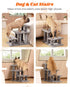 Pawque Dog Stairs for Small Dogs - Stable Pet Steps with High-Strength Boards, 3 Steps, Grey