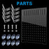 Fish Tank Divider Kit - Acrylic Aquarium Divider with 8 Suction Cups - Transparent Plate 9.8 * 11.8inch (25 * 30cm)