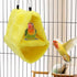 Wontee Bird Parrot Plush Hammock, Dual Layer Nest Shed for Parrot, Macaw, Budgies, Cockatiels (S, Yellow)