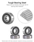 SHKI 10 Pack 608 2RS Ball Bearings – Miniature Deep Groove Bearings for Skateboards, Inline Skates, Scooters