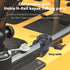 LaWana Kayak Rail Adapter, Black Kayak Rail Mount Compatible with Hobie H-Rail and MightyMount Duo Rails, Kayak Fishing
