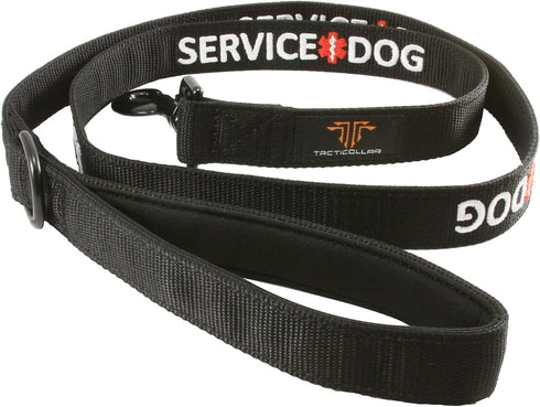 Service Dog Leash, Strong Nylon with Soft Neoprene Padded Handle, 4ft Length x 1in Width