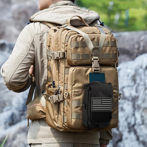 Pack Tactical Molle Utility Pouch Cell Phone Pouch, Waist Bag Belt Pouch for Men, EDC Bag Gadget Organizer Vest Purse