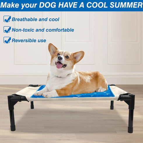 Water Injection Dog Cooling Mat, Pet Cooling Pads for Dogs & Cats, Ideal for Outdoor Car Seats & Beds