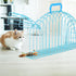 Balacoo Cat Bath Box, Cat Drying Cage for Scratch Resistance, Multipurpose Grooming House Dryer Cage, Blue