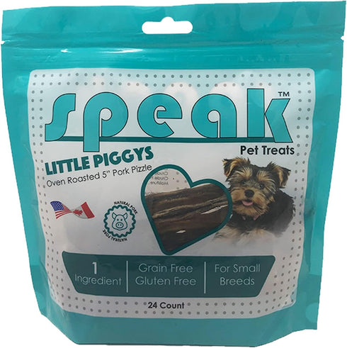 Speak Pet Products Dog Treats Little Piggys, Natural Gluten and Grain Free
