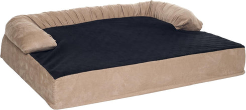 PETMAKER Orthopedic Memory Foam Pet Bed with Bolster for Medium Dogs